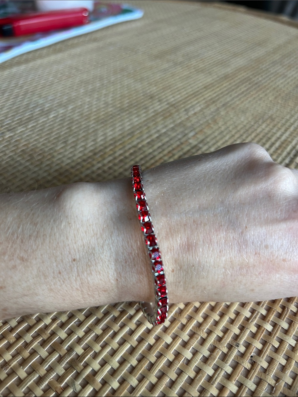 Touchstone Crystal by Swarovski birthstone bracelet July